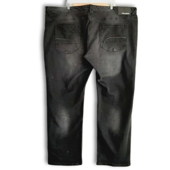 PROJEK RAW | Nikko Comfort Stretch Distressed Black Wash Jeans Men's Sz 48 - Picture 5 of 12